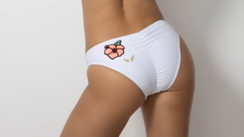 Flower Bottom - Back - White